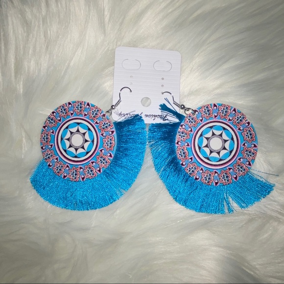 Jewelry - Wood Tassel Dangle Earrings